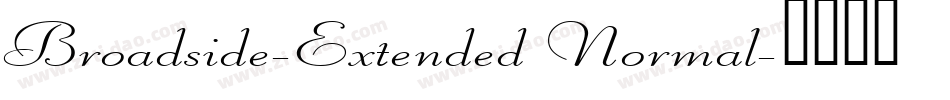 Broadside-Extended Normal字体转换